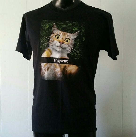 Snapcat Tshirt Cat Tee Snapchat Kitten 